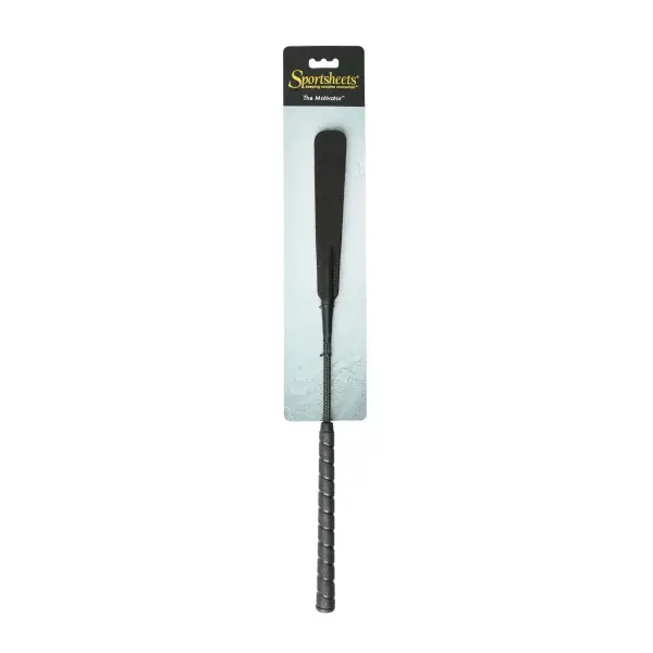 The Motivator Crop - Black riding crop / impact toy - product detail