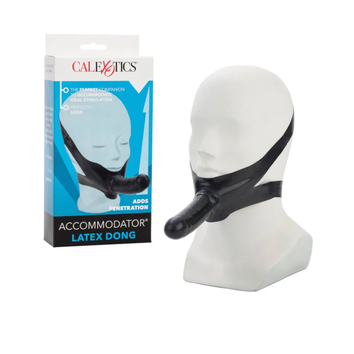 The Original Accomodator Latex Dong - Black black dildo strap on - alternate product angle