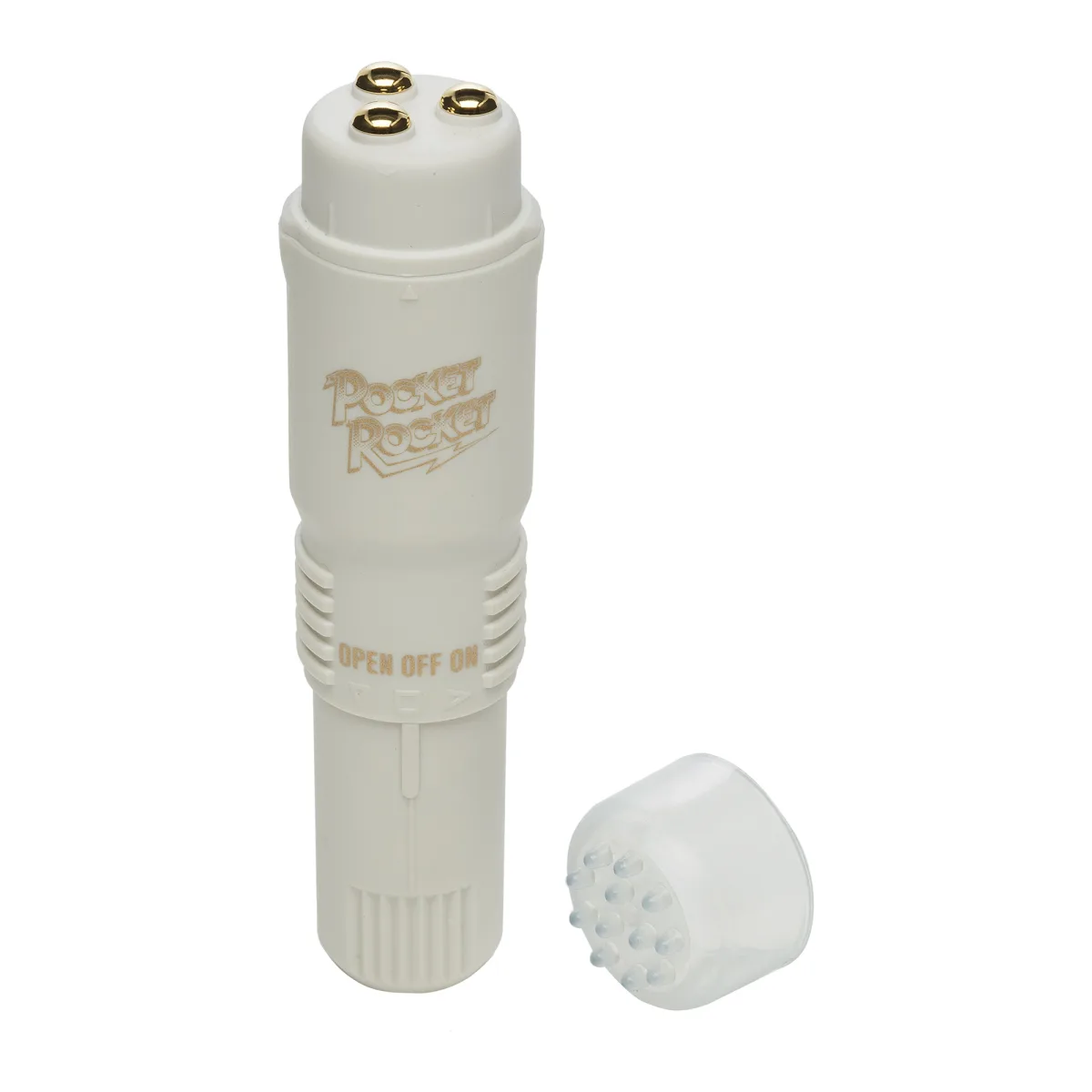 The Original Pocket Rocket - White – pocket rocket vibrator – view 2