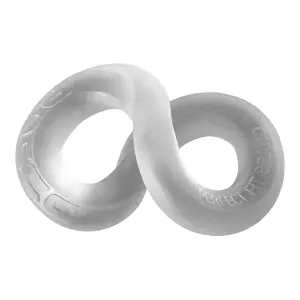 The Rocco 3-Way XL Wrap Ring - Clear - double cock ring - product image 2