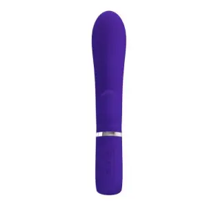 Thomas Super Soft Silicone Rabbit Vibrator - Purple – thick rabbit vibrator – view 5