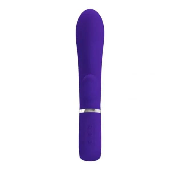 Thomas Super Soft Silicone Rabbit Vibrator - Purple – thick rabbit vibrator – view 5