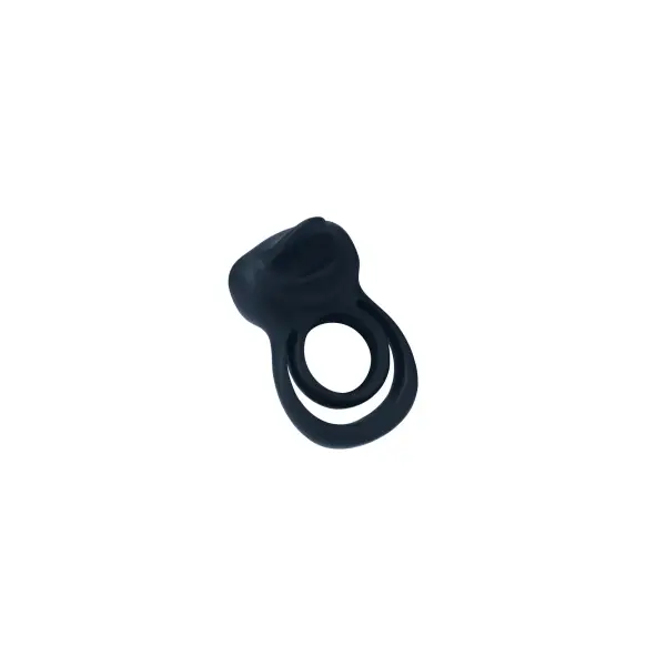 Thrust Rechargeable Dual C-Ring - Black - double vibrating cock ring - product image 4