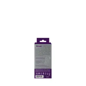 Thrust Rechargeable Dual C Ring - Purple - purple vibrating cock ring - product image 2