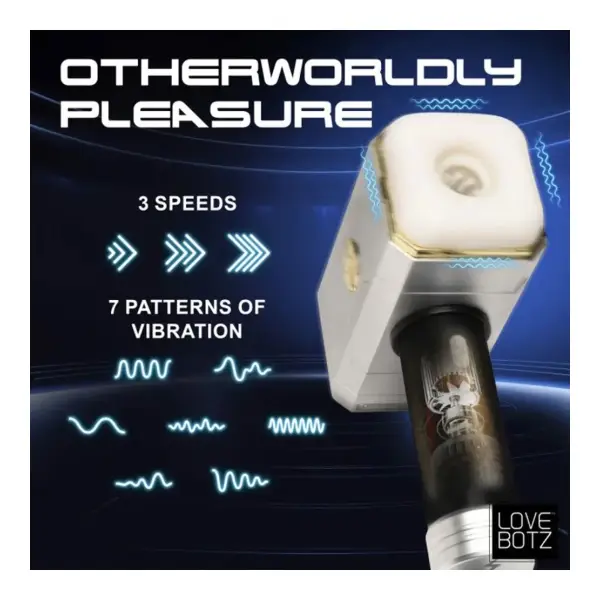 Thunder Stroker Sucking Masturbator - Silver best male masturbator - packaging view