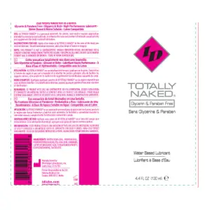 Totally Naked Water Based Lubricant 4.4 Oz 3 Totally Naked Water Based Lubricant 4.4 Oz packaging or alternate view 2