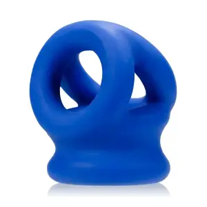 Tri-Squeeze Ball-Stretch Sling - Cobalt Ice 10 Tri-Squeeze Ball-Stretch Sling - Cobalt Ice ball stretcher cock ring - additional view
