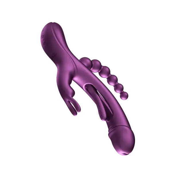 Trilux - App Controlled Rabbit Vibrator - Purple 3 Trilux - App Controlled Rabbit Vibrator - Purple - view 4