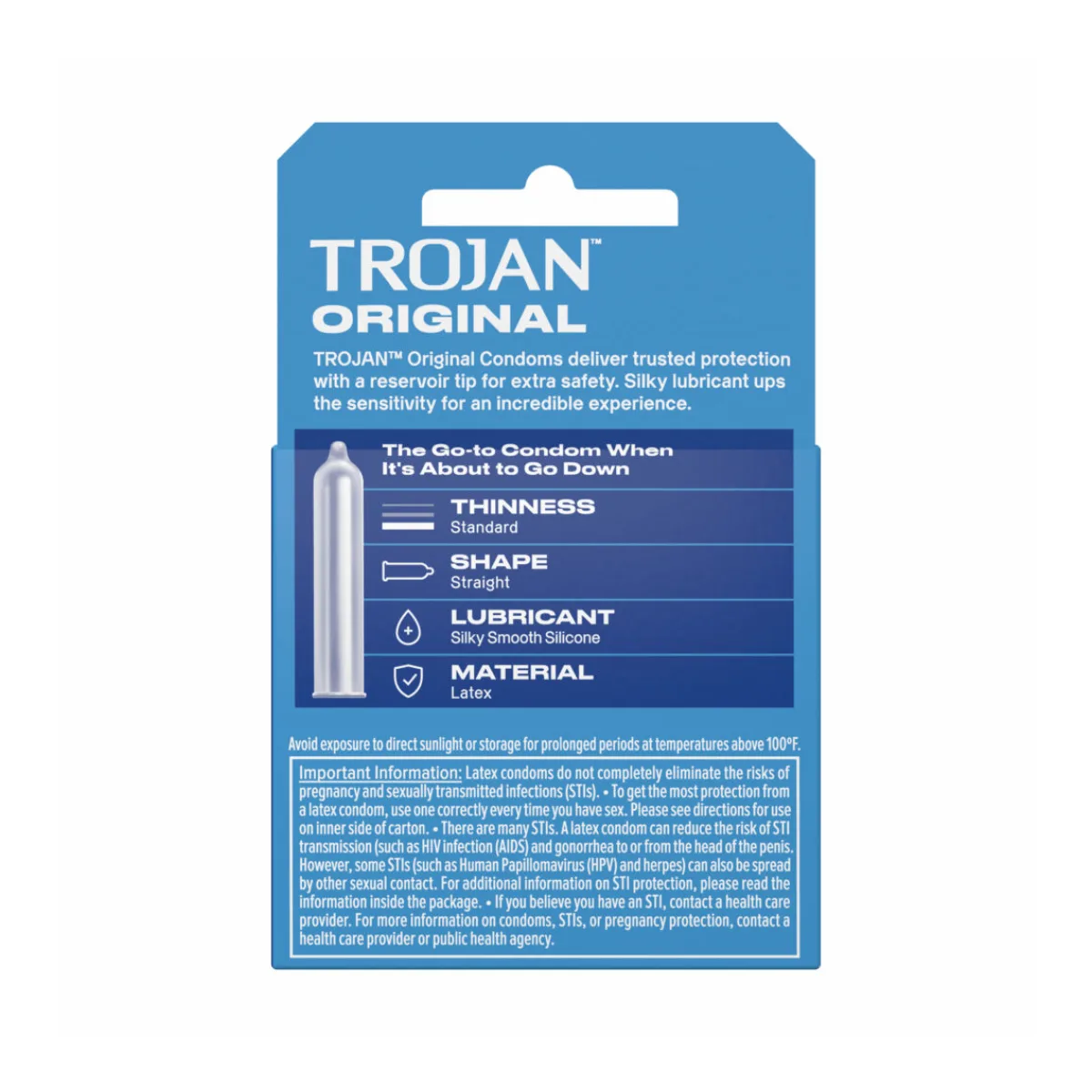 Trojan Enz Lubricated - 3 Pack condoms with water based lube - alternate angle