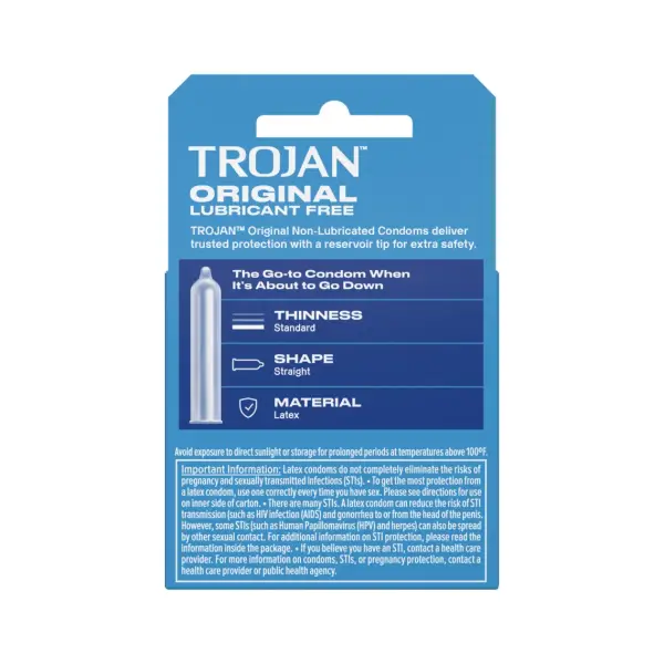 Trojan Enz Non-Lubricated Condoms — 3 Pack 1 Trojan Enz Non-Lubricated Condoms — 3 Pack packaging or alternate view 2