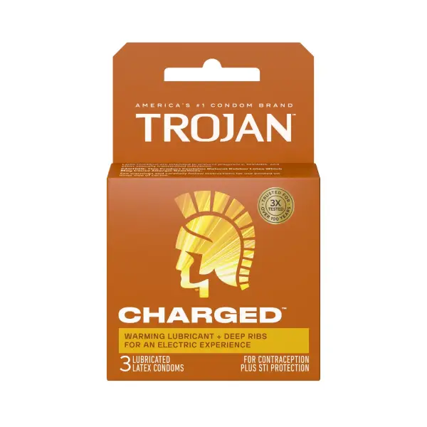 Trojan Intensified Charged Orgasmic Pleasure Condoms — 3 Pack product image Trojan Intensified Charged Orgasmic Pleasure Condoms — 3 Pack product image