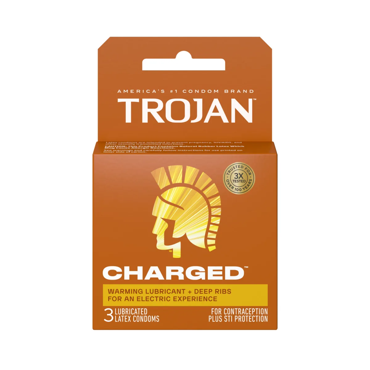 Trojan Intensified Charged Orgasmic Pleasure Condoms — 3 Pack product image