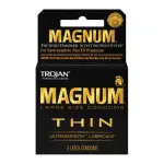 Trojan Magnum Thin - 3 Pack water based lubricant condoms - main image