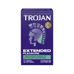 Trojan Pleasures Extended Pleasure - 12 Pack best water based lubricant for condoms - main image