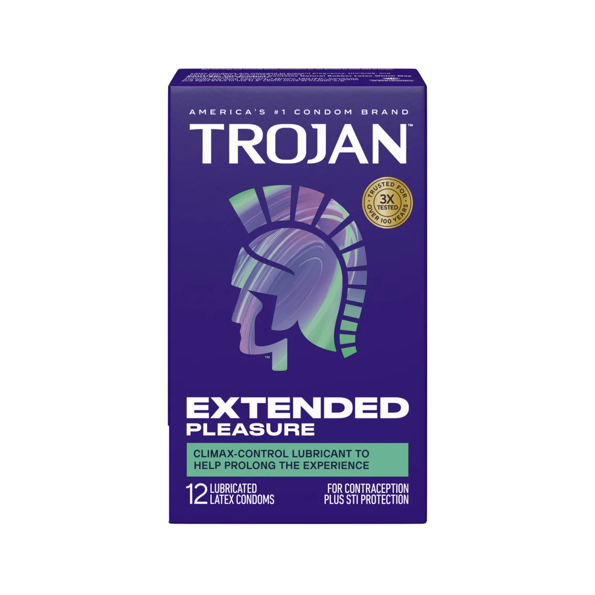 Trojan Pleasures Extended Pleasure - 12 Pack best water based lubricant for condoms - main image