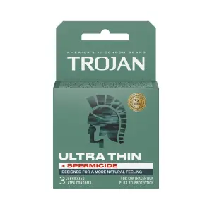 Trojan Ultra Thin Armor Spermicidal Condoms — 3 Pack 8 Trojan Ultra Thin Armor Spermicidal Condoms — 3 Pack packaging or alternate view 4