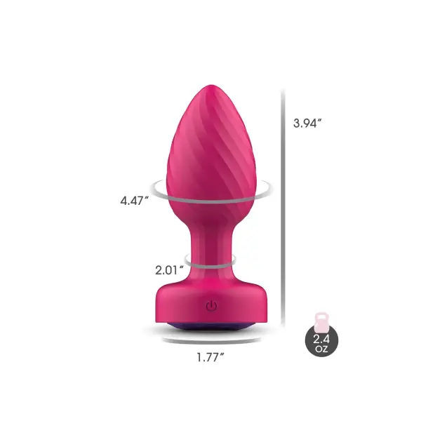 Twila Light-Up Vibrating Gem Plug With Remote vibrator butt plug - additional view