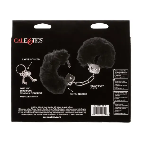 Ultra Fluffy Furry Cuffs - Black cuffs / restraints - product detail