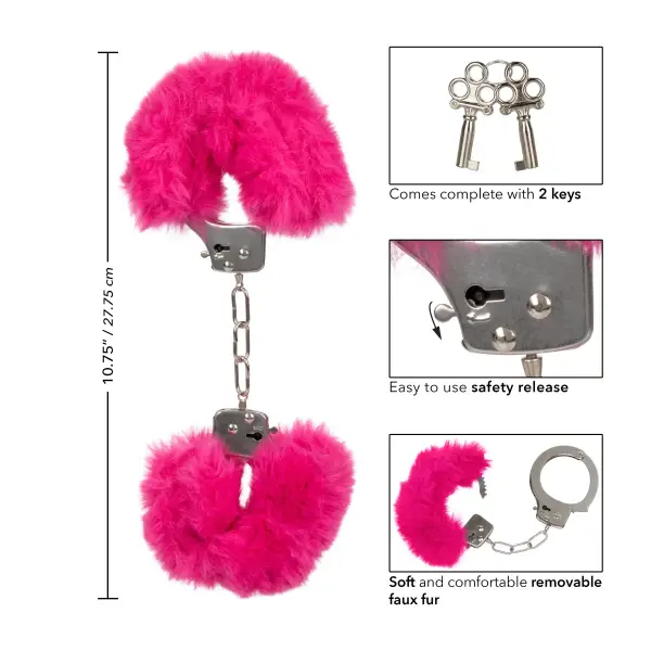 Ultra Fluffy Furry Cuffs - Pink cuffs / restraints - product detail