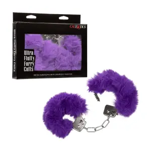 Ultra Fluffy Furry Cuffs - Purple cuffs / restraints - main product image