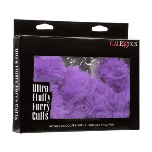 Ultra Fluffy Furry Cuffs - Purple cuffs / restraints - product detail