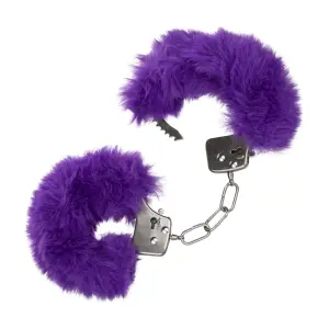 Ultra Fluffy Furry Cuffs - Purple cuffs / restraints - alternate product angle