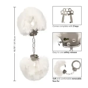 Ultra Fluffy Furry Cuffs - White cuffs / restraints - product detail