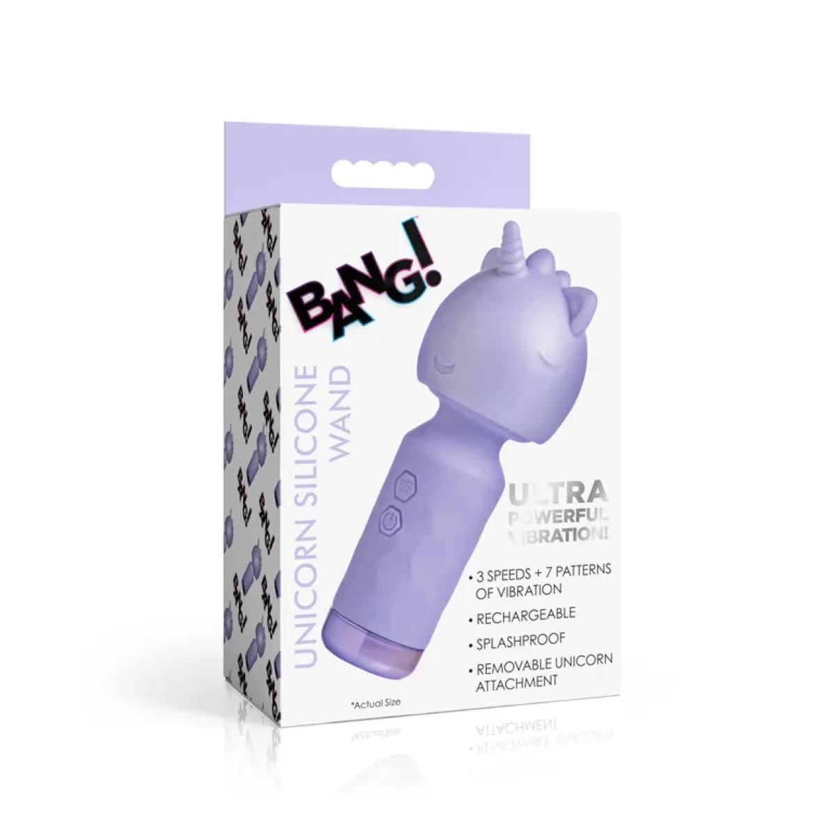 Unicorn Silicone Wand - Lavender - view 1