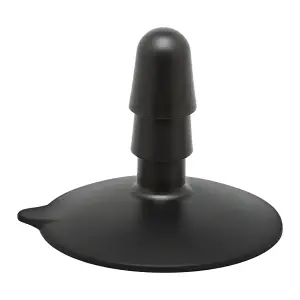 Vac-U-Lock Large Black Suction Cup Plug - harness compatible dildo - main product image