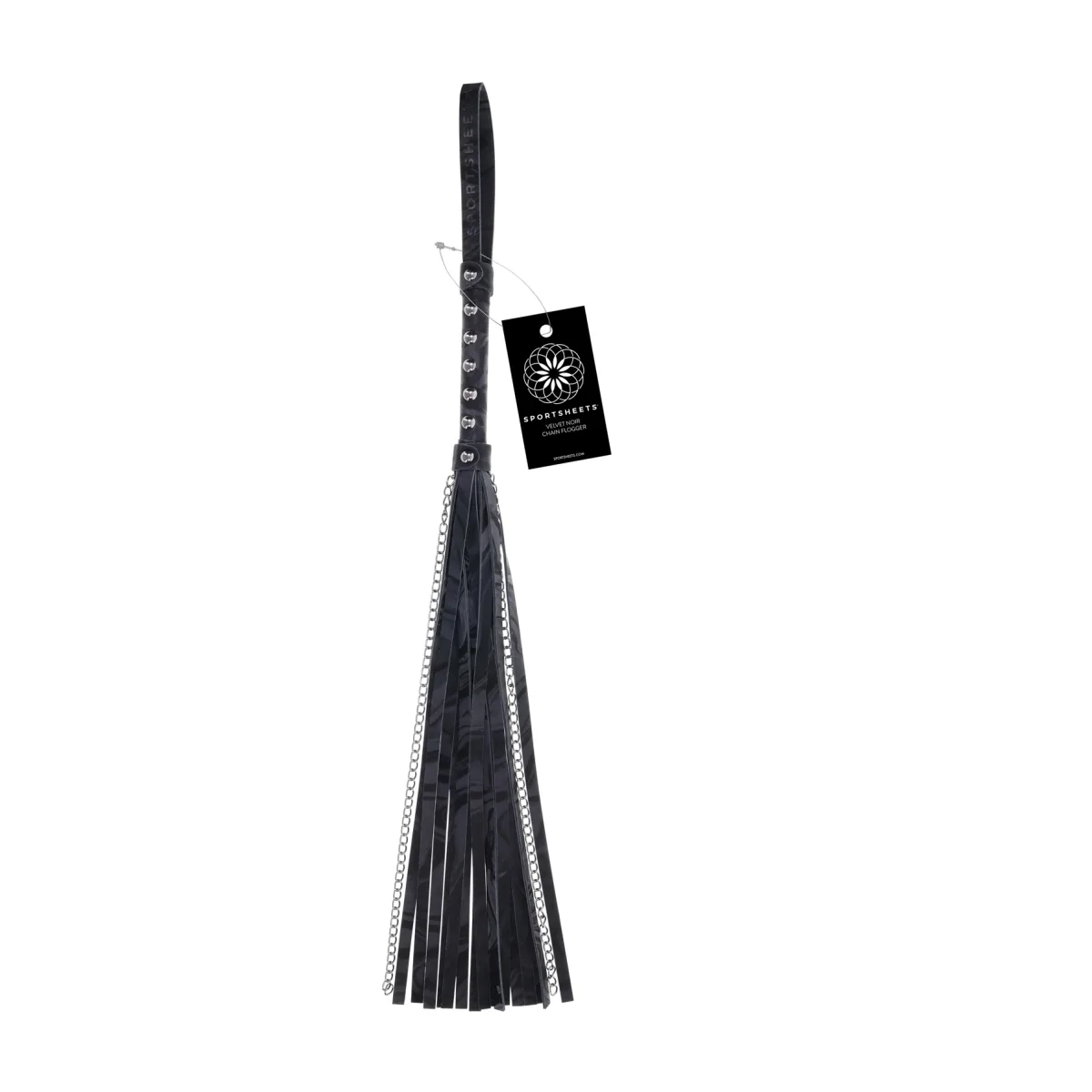 Velvet Noir Chain Flogger bdsm flogger - main image