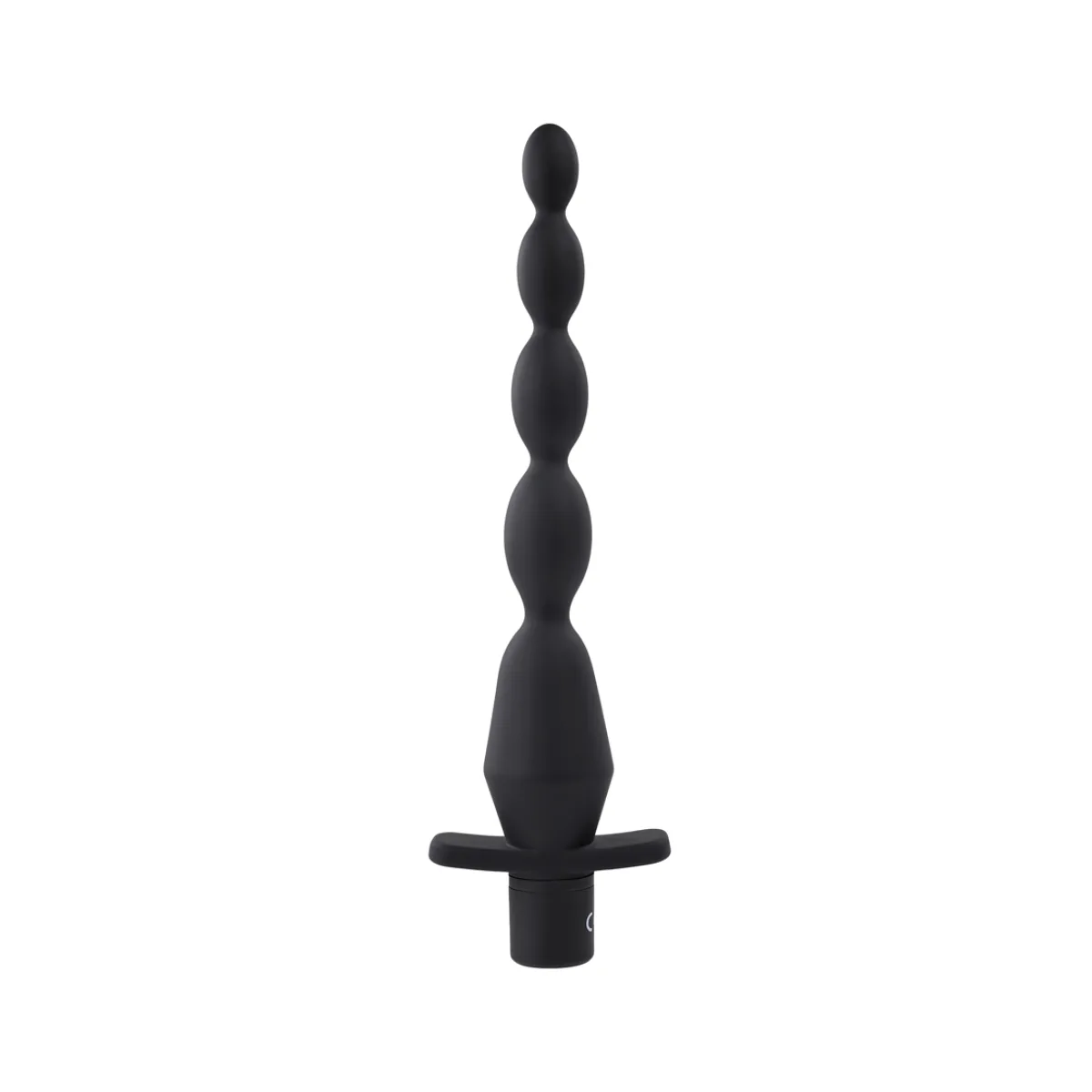 Vibrating Butt Beads - Black vibrating anal bead - main image