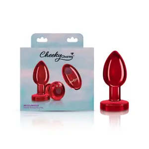 Vibrating Red Metal Remote Plug - Medium - butt plugs - product image 4