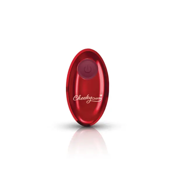 Vibrating Red Metal Remote Plug - Small - butt plugs - product image 2