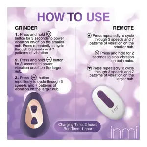 Vibrating Silicone Grinder - Purple - anal toys - main product image