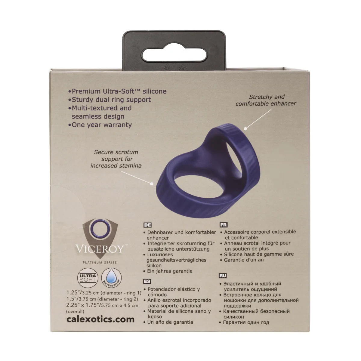 Viceroy Max Dual Ring best adjustable cock ring - main image
