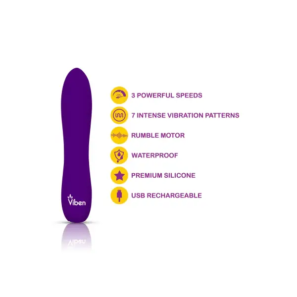 Vivacious Flexible Power Bullet - Violet – vibrator bullet charger – view 2