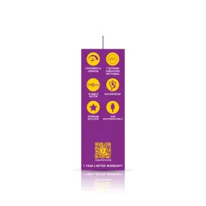Vivacious Flexible Power Bullet - Violet – vibrator bullet charger – view 7