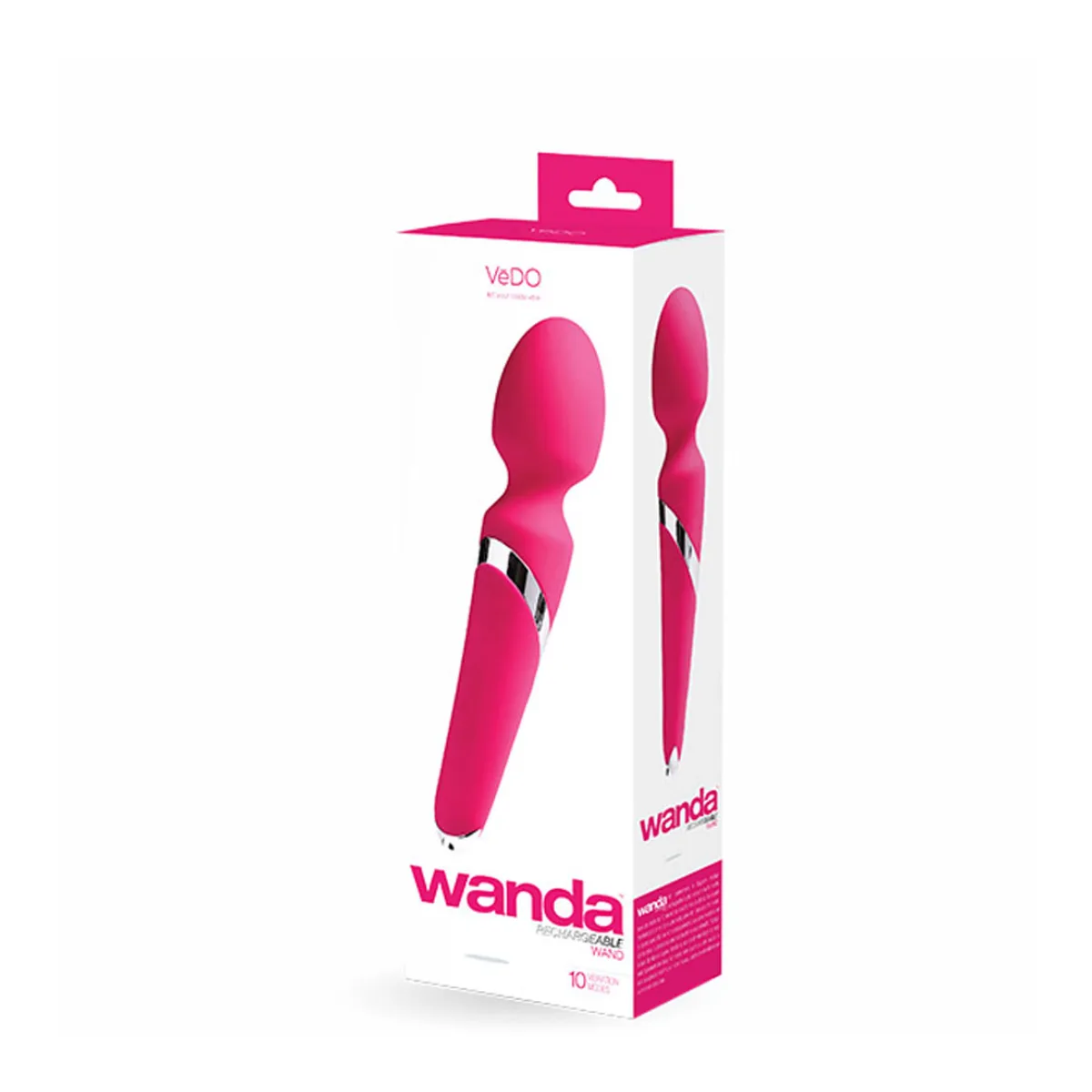Wanda Rechargeable Wand - Foxy Pink - view 1