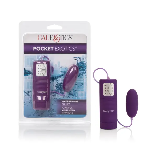 Waterproof Pocket Exotics Waterproof Bullet - Purple bullet vibrator - product image 2