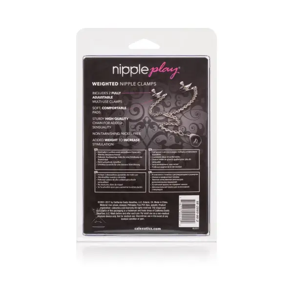 Weighted Nipple Clamps 1 Weighted Nipple Clamps nipple clamps - alternate angle