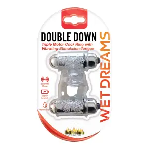 Wet Dreams - Double Down - vibrating cock ring - main product image
