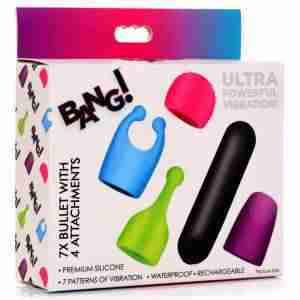 Bang - Rechargeable Bullet With 4 Attachments - Image 6