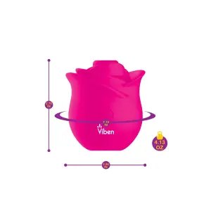 Zen Rose - Hot Pink clitoral vibrator - product image 2