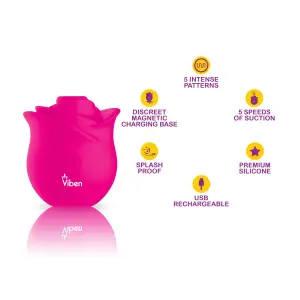 Zen Rose - Hot Pink clitoral vibrator - product image 4