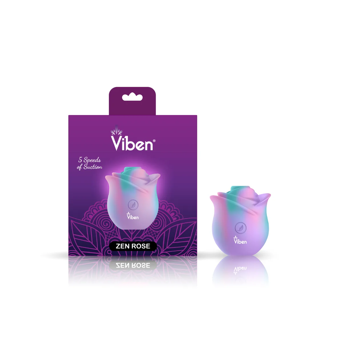 Zen Rose - Unicorn - rose vibrator - main product image